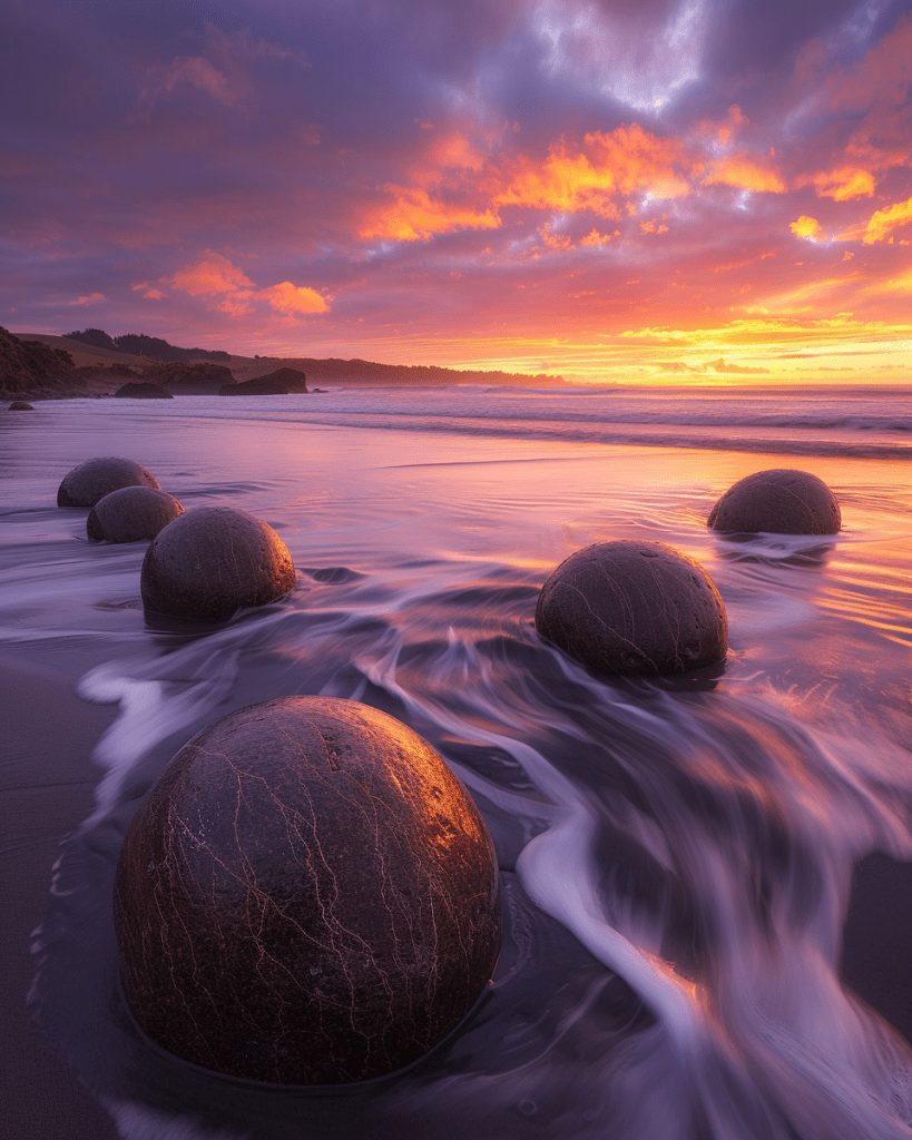 Moeraki Boulders: Nature's Curious Spheres on New Zealand's Coast ...