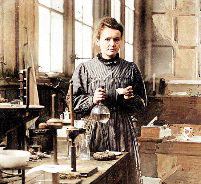 Marie Curie discovered Radium with her husband Pierre Curie in 1898. She warned of the dangers associated with Radium and advocated it's use be restricted to controlled scientific environments. Curie died from aplastic anemia which has been attributed to her exposure to Radium. (Photo: Wikimedia)