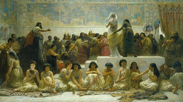 The Babylonian Marriage Market by Edward Long 1875 (Credit: Wikimedia)